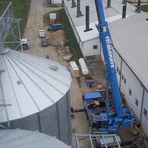 Montage Getreideanlage