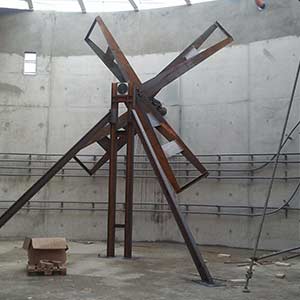 Montage Paddelrührwerk Biogas